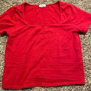 red crop top